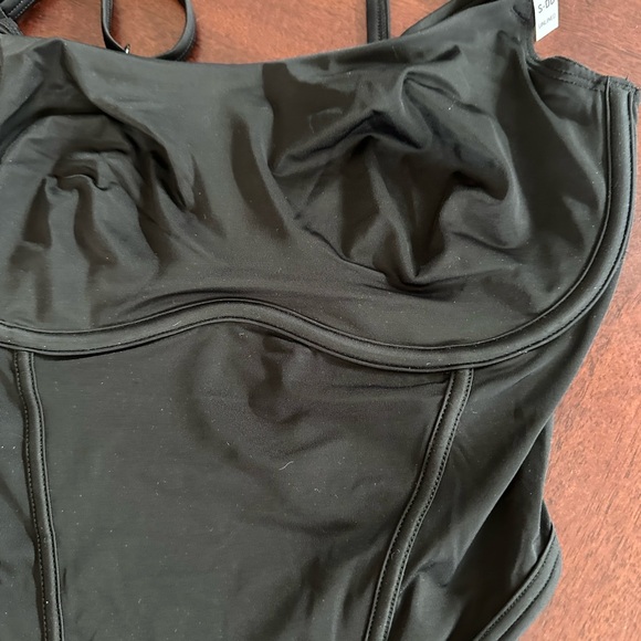 NWT Victoria’s Secret PINK Cinched Micro Corset Bra Black Small DD - Picture 2 of 7